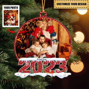 Photo - Personalized Custom Photo Acrylic Ornament - Christmas Gift For Family Members