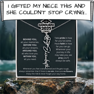 Graduation Gift - Personalized Flower Name Necklace