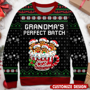 Celebrate the Holiday Season - Personalized Ugly Sweatshirt - Gift for Grandparents