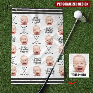 Personalized Golf Towel With Photo-Father's Day Golf Gift