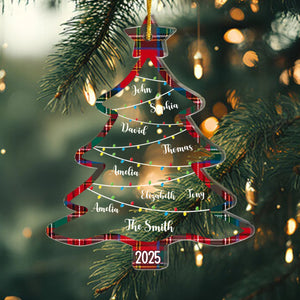 2025 New Releases Family Personalized Acrylic Ornament - Christmas Gift For Family Members