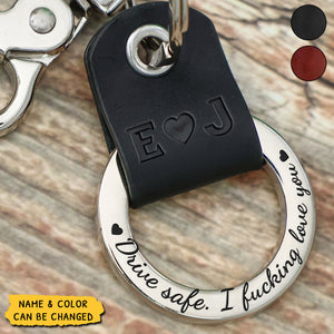 Drive Safe - Personalized Coordinates Keychain