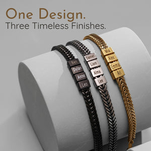 Personalized Mens Bracelet - Gift For Dad Grandpa
