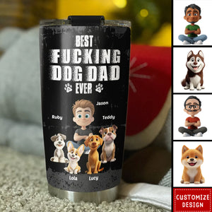 Best Dad Ever - Personalized Stainless Steel Tumbler-Gift for Dad