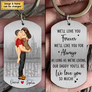 My Love, I Choose You-Personalized Stainless Steel Keychain - Gifts For Couple