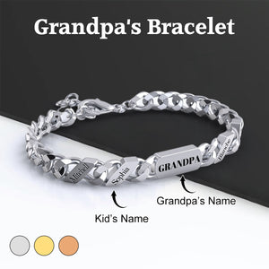 Personalized Fashion Name Bar Bracelet-Father's Day Gift