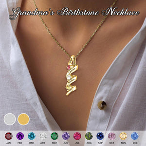 Infinity Promise-Personalized 2-5 Birthstone Necklace-Gift For Mother Necklace