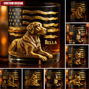Any Dog Breeds, Gift For Dog Lovers - Personalized Dog Whiskey Glass