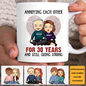 Annoying Each Other For Many Years Still Going StrongAnniversary Gifts, Gift For Couples, Husband Wife - Personalized mug
