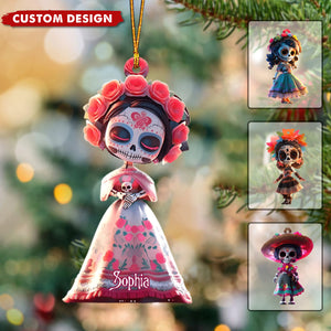 Sugar Skull - Personalized Skull Ornament