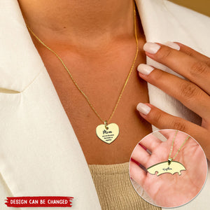 You Are The Piece That Holds Us Together - Personalized Mother Matching Pendant Necklace