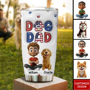 My Lovely Dog - Personalized Custom 3D Inflated Effect Tumbler