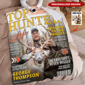 Personalized Retirement Hunting Magazine Blanket-Gifts for Retired Hunters