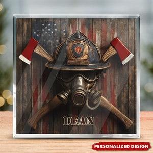 Firefighter's Honor Emblem-Personalized Plaque