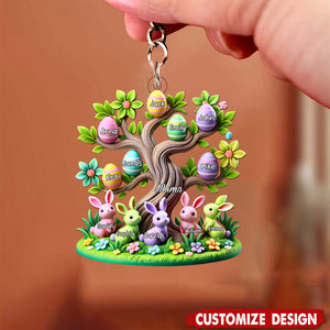 Easter Grandma Tree-Personalized Acrylic Keychain
