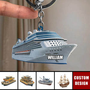 Personalized Cruise Ship Keychain,Gift For Cruise Lovers