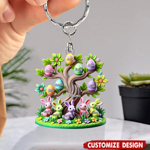Easter Grandma Tree-Personalized Acrylic Keychain