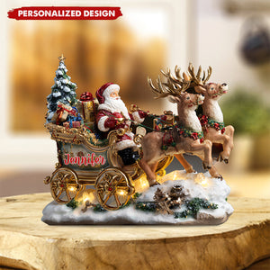 Santa Night - Personalized Christmas Custom Shaped Acrylic Plaque