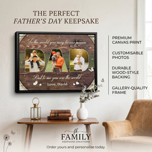 Personalized Photo Poster - Gift For Dad