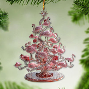 Flamingo Christmas Tree Ornament - 2024 New Release