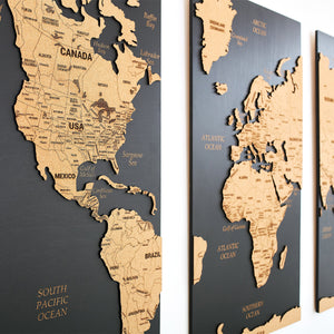 World Map Wall Art Push Pin Map