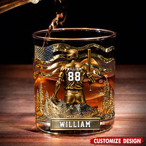 Baseball Whiskey Glass - Personalized Gifts For Baseball Lovers