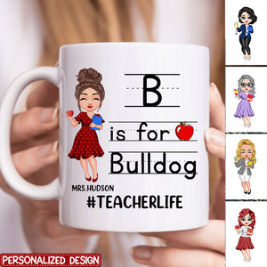 Personalized School Mascot Custom Teacher Personalized mug-Custom Gifts For Teacher