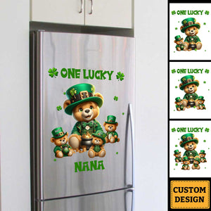 Saint Patrick Day - Personalized Bear Grandma Sticker Decal