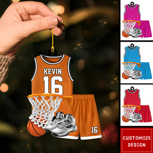 Personalized Basketball Christmas Ornament-Gift for Basketball Players -2024 New Release