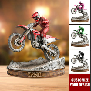 Ride Or Die - Personalized Dirt Bike Custom Shaped Acrylic Plaque