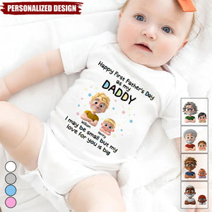 First Father Day With Baby-Personalized Baby Onesie