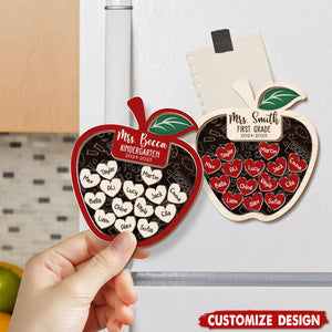 Personalized Teacher Apple Magnet-Teacher Gifts
