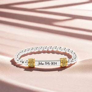 Forever In My Heart - Personalized Memorial Bead Bracelet