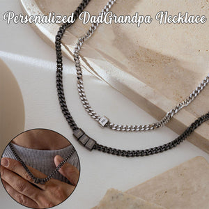 Personalized Dad Necklace With Family Name-Father's Day Gift