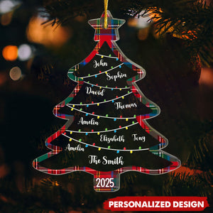 2025 New Releases Family Personalized Acrylic Ornament - Christmas Gift For Family Members