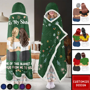 As A Hug From Me To You - Personalized Wearable Hooded Blanket