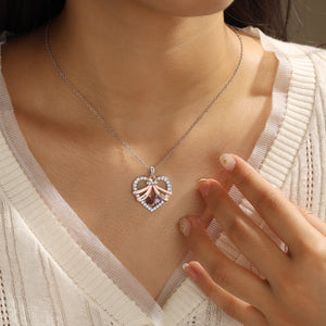 Mom You Are The World - Personalized Heart Birthstone Necklace, Mother's Day Gift