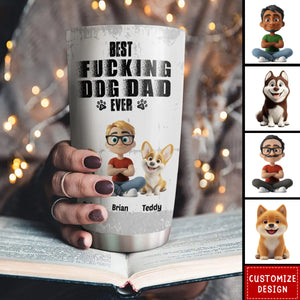 Best Dad Ever - Personalized Stainless Steel Tumbler-Gift for Dad