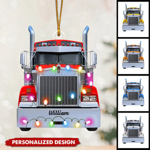 2024 New Release Personalized Gifts For Truckers Christmas Ornament