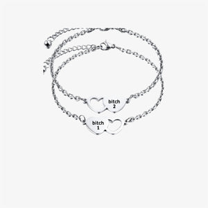 For Friend-You're My Favorite B*ch Heart Set Bracelet