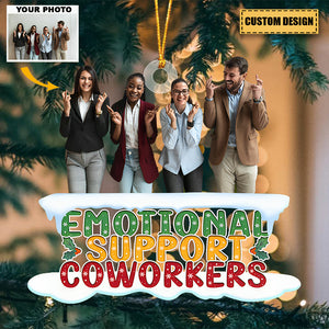 Personalized Custom Photo Acrylic Christmas Ornament -Gift For Friends