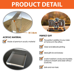 Personalized Welder Shaped Acrylic Plaque - Gift For Welder