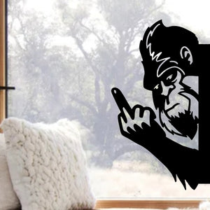 Peek-a-Boo Flipping Off Bigfoot Finger Decor Decal – Flipping the Bird Edition - Bigfoot Says Your