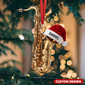 New Release Personalized Saxophone Christmas Ornament - Gift For Musician