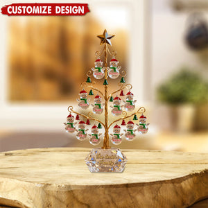 Merry Christmas - Personalized Family Custom Shaped Acrylic Plaque