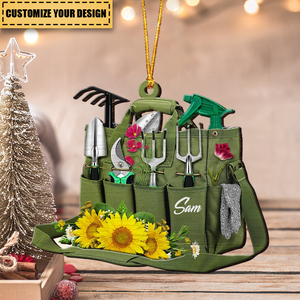 Gardening Carry Bag Custom Acrylic Car / Christmas Ornament