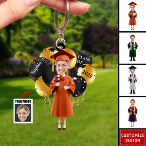 Graduation Celebration Keychain - Personalized Photo Acrylic Keychain