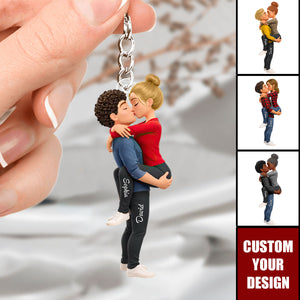 You Are The Missing Piece To My Heart - Personalized Acrylic Keychain - Anniversary, Valentine's Day Gift, Gift For Him, Gift For Her