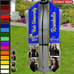 Personalized Photo Class of 2025 Stoles Graduation Day