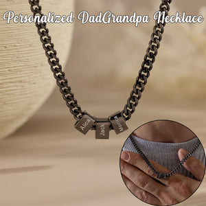 Personalized Dad Necklace With Family Name-Father's Day Gift